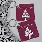 Personalized Wedding Cake Wedding Favor Key Chain